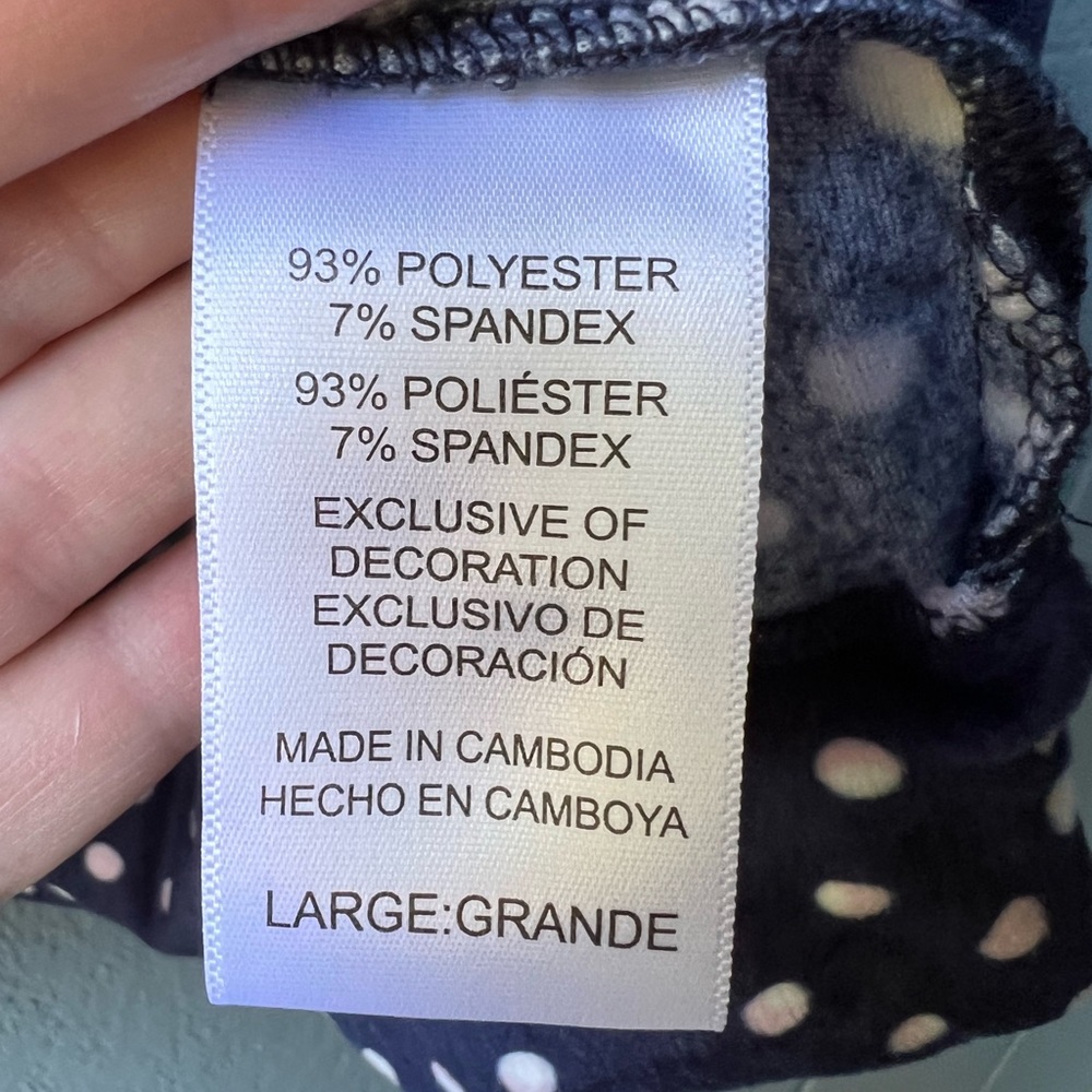 Nautica Two Piece Blue Pink Polka Dots Cozy Velour PJ Sleepwear Set Fall Winter - Picture 16 of 16